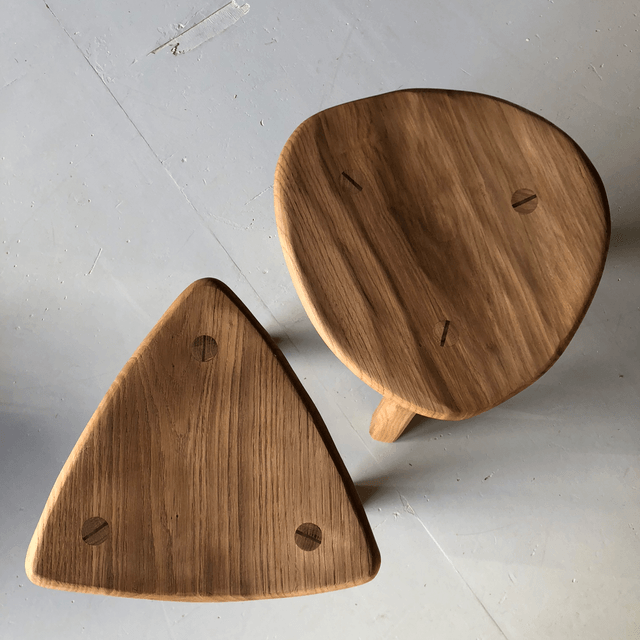 Petit tabouret chêne 
